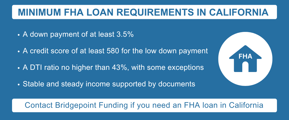 An Overview of Minimum FHA Loan Requirements in California